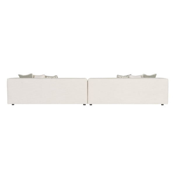Bernhardt Bernhardt Bliss Sectional Offers Deep-Seat Comfort With Oversized Track Arms, Tailored Welt Detail, Customizable Layouts For Lasting Transitional Style And Support - Made to Order White/Cream 168" W x 40" D x 28" H K1956