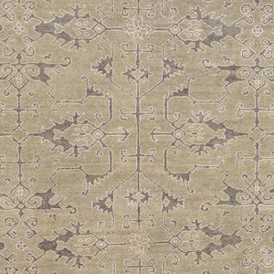 Surya Opulent 2' X 3' Handmade Wool & Viscose Rug - Luxurious High-pile Design For Timeless Home Decor Dusty Sage Wool,Viscose Ope6001-46