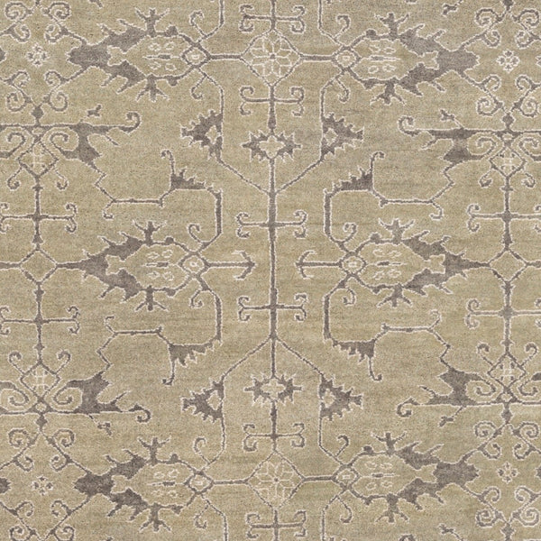 Surya Opulent 2' X 3' Handmade Wool & Viscose Rug - Luxurious High-pile Design For Timeless Home Decor Dusty Sage Wool,Viscose Ope6001-46