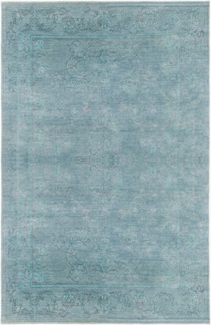 Surya Opulent 2' X 3' Handmade Wool & Viscose Rug - Luxurious High-pile Design For Timeless Home Decor Blue Wool,Viscose Ope6003-69
