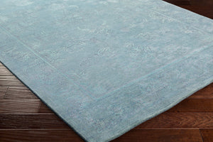 Surya Opulent 2' X 3' Handmade Wool & Viscose Rug - Luxurious High-pile Design For Timeless Home Decor Blue Wool,Viscose Ope6003-69