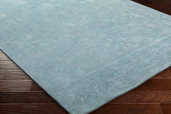 Surya Opulent 2' X 3' Handmade Wool & Viscose Rug - Luxurious High-pile Design For Timeless Home Decor Blue Wool,Viscose Ope6003-69