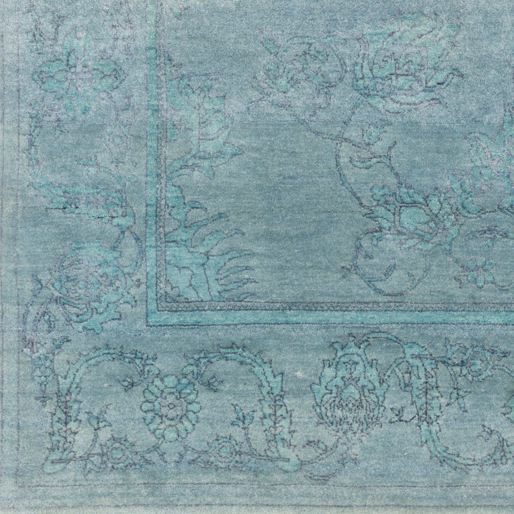 Surya Opulent 2' X 3' Handmade Wool & Viscose Rug - Luxurious High-pile Design For Timeless Home Decor Blue Wool,Viscose Ope6003-69