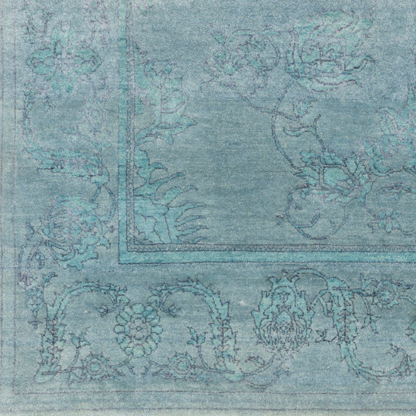 Surya Opulent 2' X 3' Handmade Wool & Viscose Rug - Luxurious High-pile Design For Timeless Home Decor Blue Wool,Viscose Ope6003-69