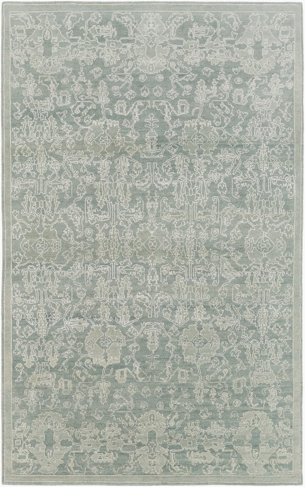 Surya Opulent 2' X 3' Handmade Wool & Viscose Rug - Luxurious High-pile Design For Timeless Home Decor Sage Wool,Viscose Ope6005-46