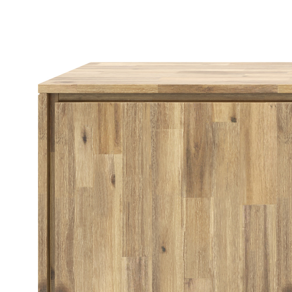 English Elm Lowry - Handcrafted Sideboard Buffet In Distressed Golden Wheat For Modern Storage & Style B136P158870