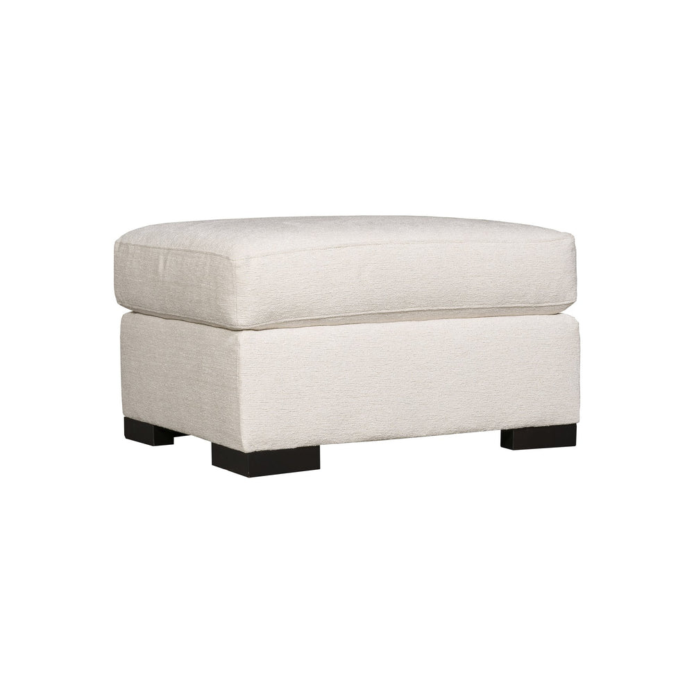 Bernhardt Bernhardt Germain Ottoman — Custom Upholstery & Wide Wood Legs, Plush Cushion For Seating Comfort - Made to Order B2661A