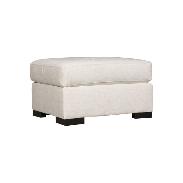 Bernhardt Bernhardt Germain Ottoman — Custom Upholstery & Wide Wood Legs, Plush Cushion For Seating Comfort - Made to Order B2661A