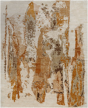 Surya Opulence 2' X 3' Handmade Rug - Luxurious Hand-woven Design In Viscose & Wool For Elegant Spaces Ivory Viscose,Wool Opl2300-23