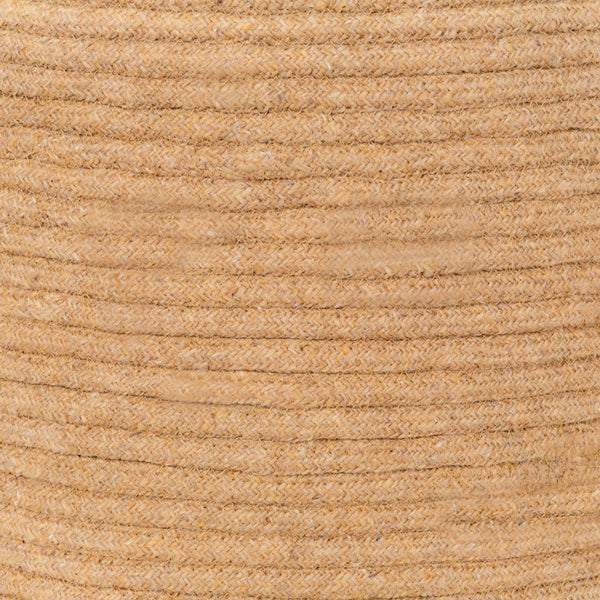 Surya Poppy Hand-woven 16" Outdoor Pouf - Stylish Recycled Pet Yarn, Durable & Easy To Clean For Patios Tan Recycled Pet Yarn,Recycled Pet Yarn,Polybeads Oppf004-161616