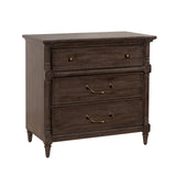 Revival Row 3-Drawer Bachelor's Chest Brown with Chimney Smoke Finish P348123 Pulaski Furniture