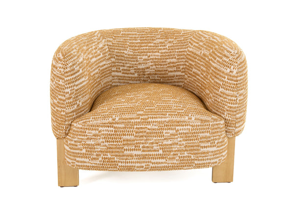 VIG Furniture Divani Casa Optima - Mid-Century Modern Orange Fabric Accent Chair VGHM-ST29202-ORG