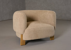 VIG Furniture Divani Casa Optima - Mid-Century Modern Taupe Fabric Accent Chair VGHM-ST292-BGE