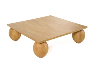 VIG Furniture Modrest Optima - Modern Natural Rubberwood Square Coffee Table VGHM-TB037L-COF