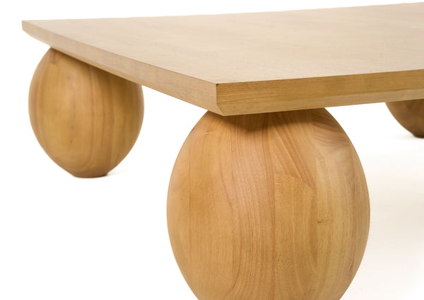 VIG Furniture Modrest Optima - Modern Natural Rubberwood Square Coffee Table VGHM-TB037L-COF