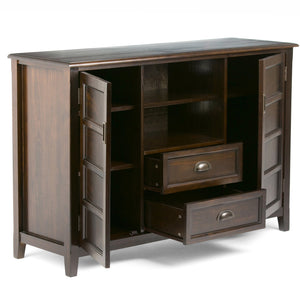 English Elm Burlington Tall Tv Media Stand In Rich Mahogany Brown - Classic Design With Ample Storage & Style B136P159511