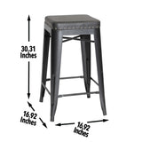 Steve Silver Hank Barstool, Set of 2 HNK600BS