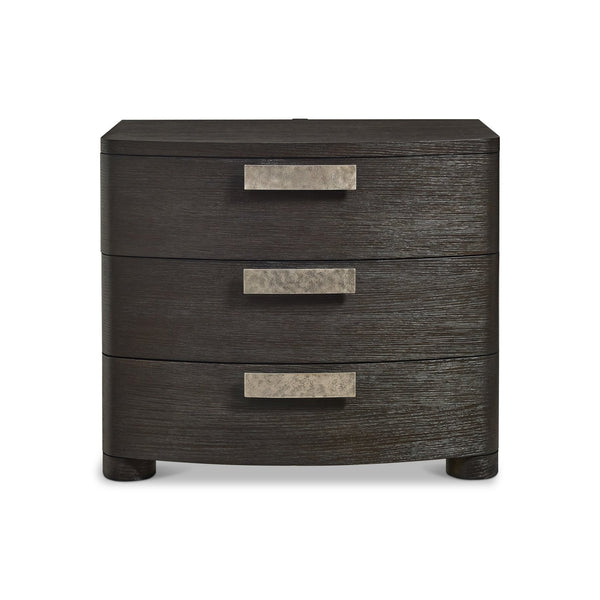 Bernhardt Bernhardt Geneve Wire-brushed Oak Nightstand with Soft-close Drawers and Usb Charging 34" W x 20" D x 29" H 392232