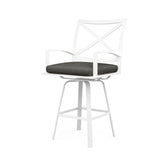 Bristol Swivel Counter Stool in Spectrum Carbon w/ Self Welt SW501-7C-48085 Sunset West