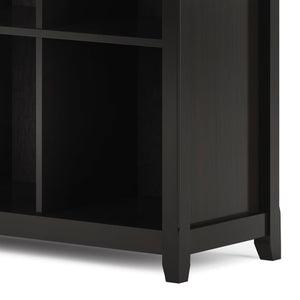 English Elm Amherst 12-Cube Storage Bookcase - Stylish Hickory Brown Solid Wood Organizer For Any Room B136P158349