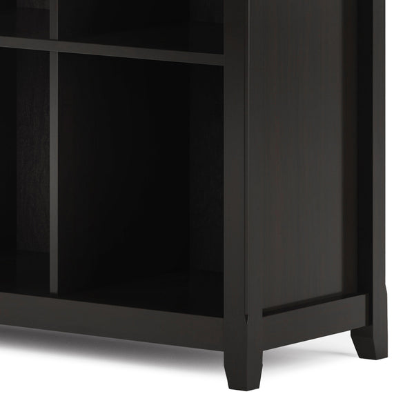 English Elm Amherst 12-Cube Storage Bookcase - Stylish Hickory Brown Solid Wood Organizer For Any Room B136P158349
