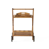 Christopher Knight Home® - Noble House - Evvie Natural Stained Acacia Wood Indoor Bar Cart