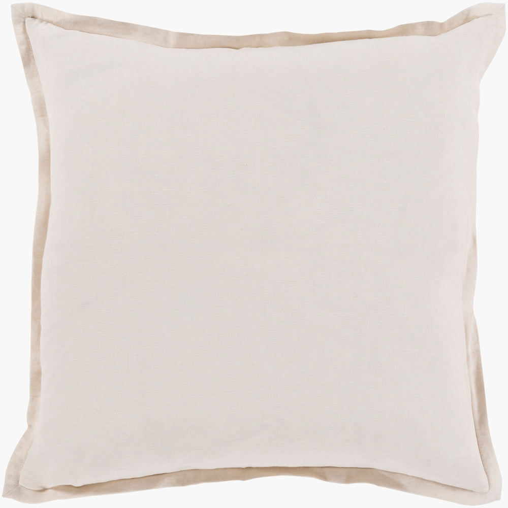 Surya Orianna 18" Rustic Accent Pillow - Cozy Cotton & Linen Decor For Warm, Inviting Spaces Taupe Cotton,Linen Or006-1818d