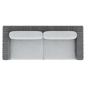 Bernhardt Bernhardt Capri Outdoor Sofa With Gray Mist Woven Rope, Water‑Resistant Cushions & Plush Faux‑Down Topper OP1017W