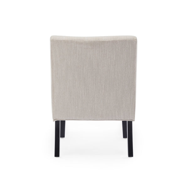English Elm Accent Slipper Chairs Set of Two Button Tufted Plush Upholstered Living Room Pair 70752.00BGE
