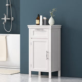 Christopher Knight Home® - Noble House - Edgell Modern Bathroom Floor Storage Cabinet with Drawer