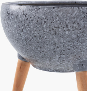 Surya Orchid 20" Decorative Ceramic Planter - Modern Outdoor Accent For Stylish Patios & Gardens Gray Ceramic,Beechwood Orc-005