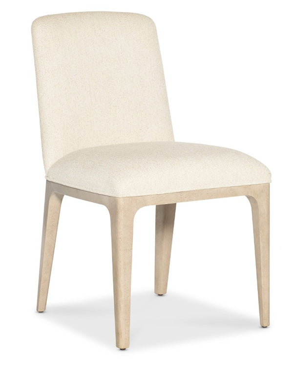 Hooker Furniture Westwood Plush Upholstered Side Chair With Performance Fabric, Tapered Wood Legs, Limestone Finish 23.25 L x 19.50W x 34.50H 6133-75511-80