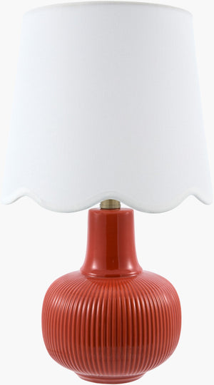 Livabliss Ormelle Coastal Traditional Table Lamp with Linen Shade and Textural Metal Base ORML-002