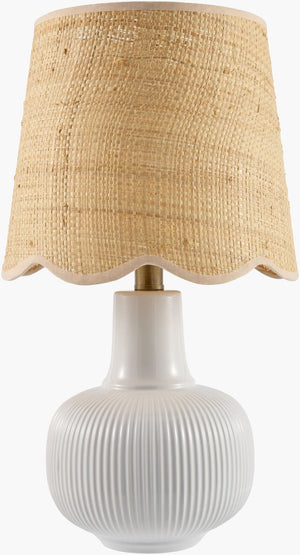 Livabliss Ormelle Jute and Felt Table Lamp Coastal Organic Texture for Bedroom or Reading Nook ORML-008