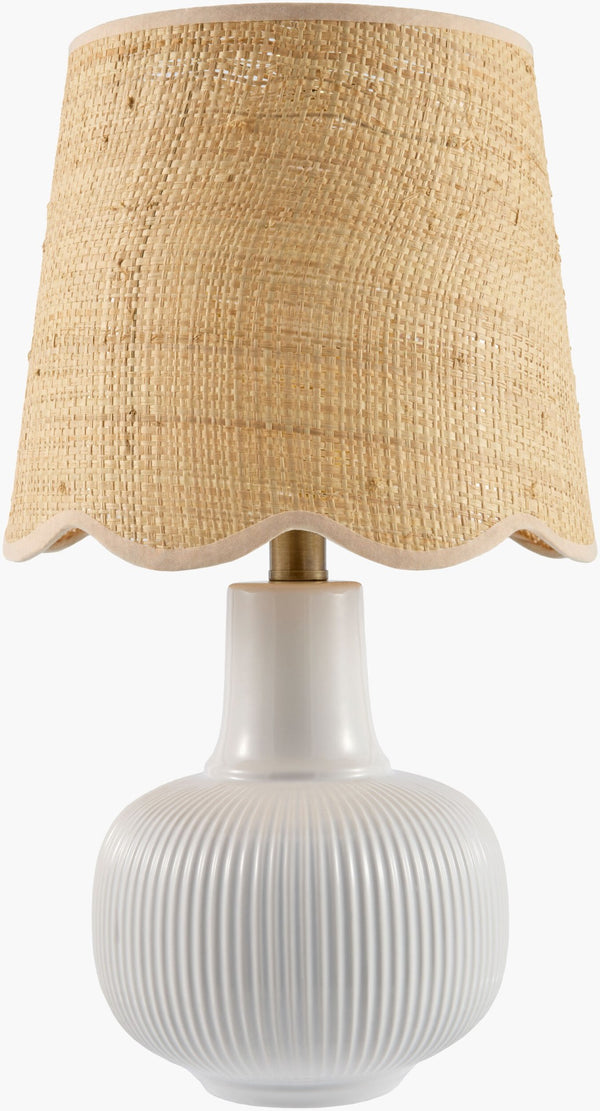 Livabliss Ormelle Jute and Felt Table Lamp Coastal Organic Texture for Bedroom or Reading Nook ORML-008
