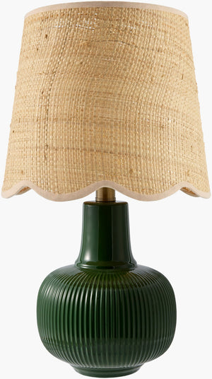 Livabliss Ormelle Coastal Table Lamp with Jute Felt and Metal Layered Organic Texture ORML-012