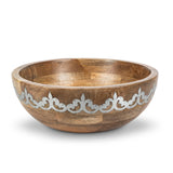 Heritage Inlay Wood Wide Serving Bowl EAW94880 Park Hill