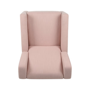 English Elm Christopher Knight Home® - Swivel Recliner Pushback Chair with Lever & Wingback Design, Space-Saving Swivel Recliner for Living Room Blush 67547.00