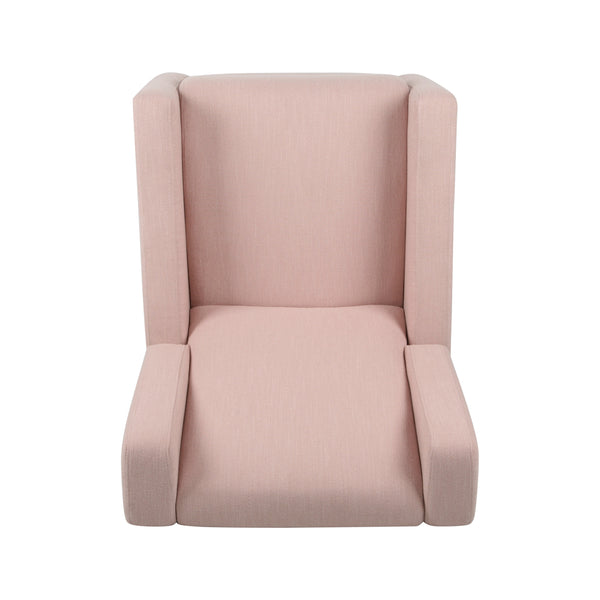 English Elm Christopher Knight Home® - Swivel Recliner Pushback Chair with Lever & Wingback Design, Space-Saving Swivel Recliner for Living Room Blush 67547.00