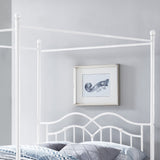 Christopher Knight Home® - Noble House - Earhart Traditional Iron Canopy Queen Bed Frame