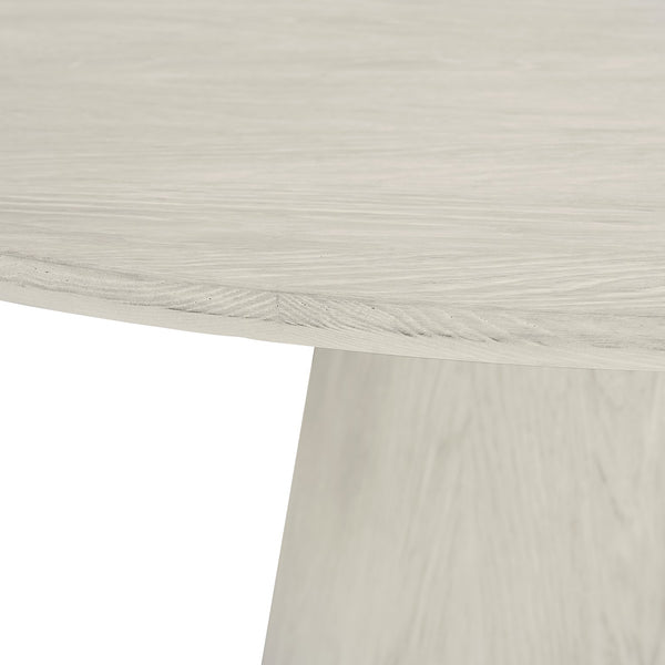 Bernhardt Bernhardt Alexa Round Dining Table 60" — Sandblasted White Oak Jicama Finish, Sculptural Pedestal Seating 6–8 K1598