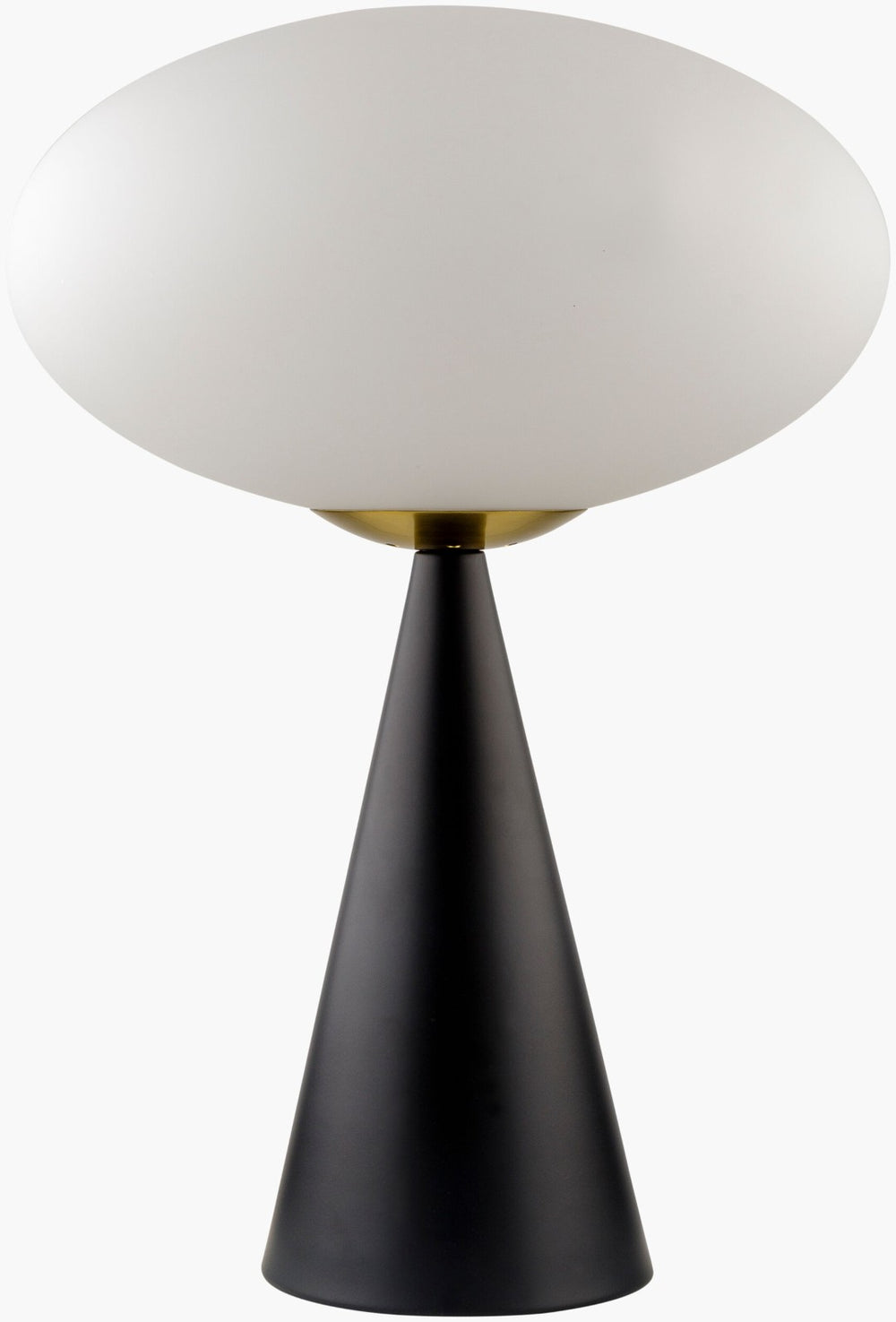 Livabliss Orbique Iron and Glass Accent Lamp with Hand-painted Finish for Modern Interiors ORU-001