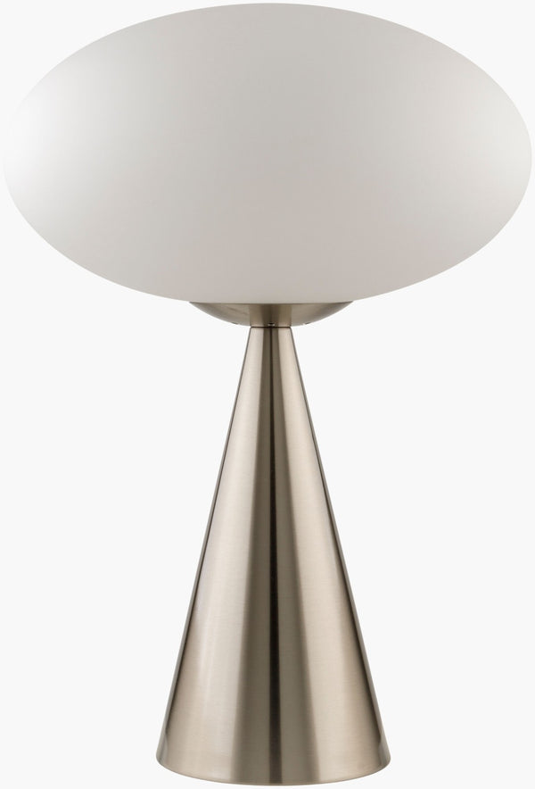 Livabliss Orbique Iron Body Table Lamp with Glass Shade for Nightstand or Console ORU-002