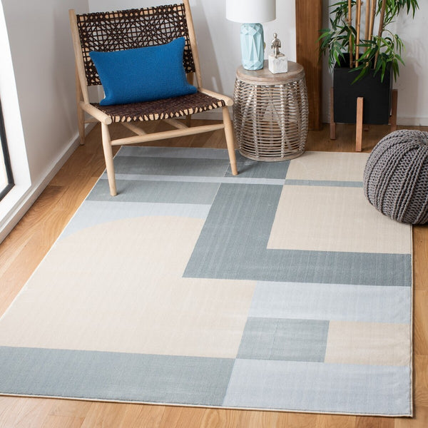 Safavieh Orwell 301 Power Loomed Contemporary Rug Beige / Blue ORW301B-9
