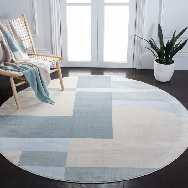 Safavieh Orwell 301 Power Loomed Contemporary Rug Beige / Blue ORW301B-9