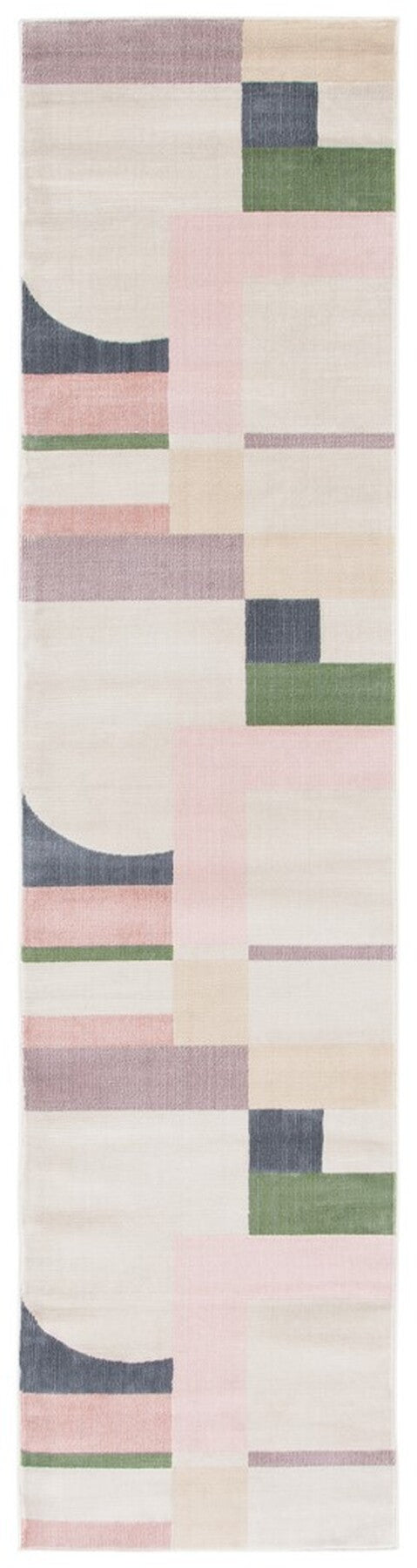 Safavieh Orwell 301 Power Loomed Polypropylene Contemporary Rug Beige / Pink ORW301C-4