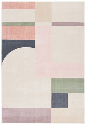 Safavieh Orwell 301 Power Loomed Polypropylene Contemporary Rug Beige / Pink ORW301C-4