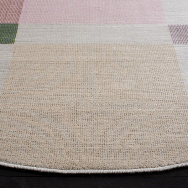 Safavieh Orwell 301 Power Loomed Polypropylene Contemporary Rug Beige / Pink ORW301C-4