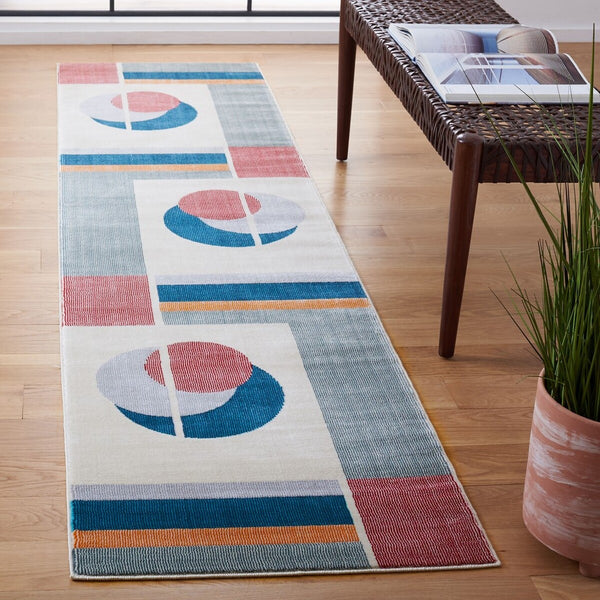 Safavieh Orwell 364 Power Loomed Contemporary Rug Beige / Dark Teal ORW364B-9