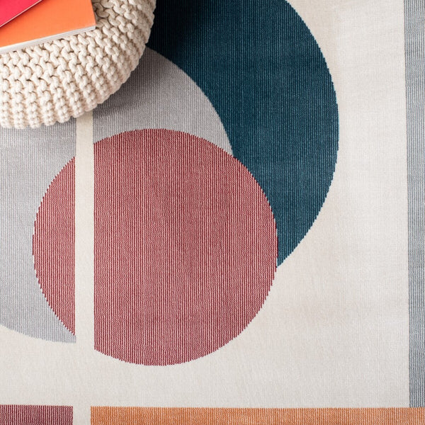 Safavieh Orwell 364 Power Loomed Contemporary Rug Beige / Dark Teal ORW364B-9